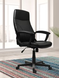 Medium Back Executive Office Chair, Black