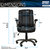 Medium Back Executive Office Chair With Flip-up Arms