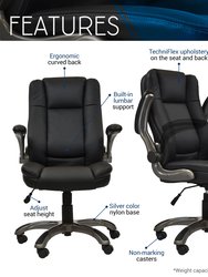 Medium Back Executive Office Chair With Flip-up Arms