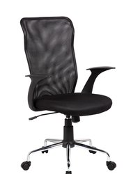 Medium Back Mesh Assistant Office Chair - Black