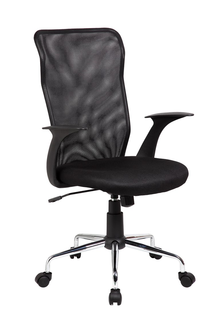 Medium Back Mesh Assistant Office Chair - Black