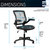 Mesh Task Office Chair with Flip-Up Arms