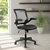 Mesh Task Office Chair with Flip-Up Arms - Black