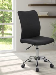 Modern Armless Task Chair - Black