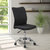 Modern Armless Task Chair - Black