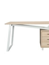 Modern Design Computer Desk with Storage - Sand