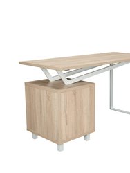 Modern Design Computer Desk with Storage - Sand