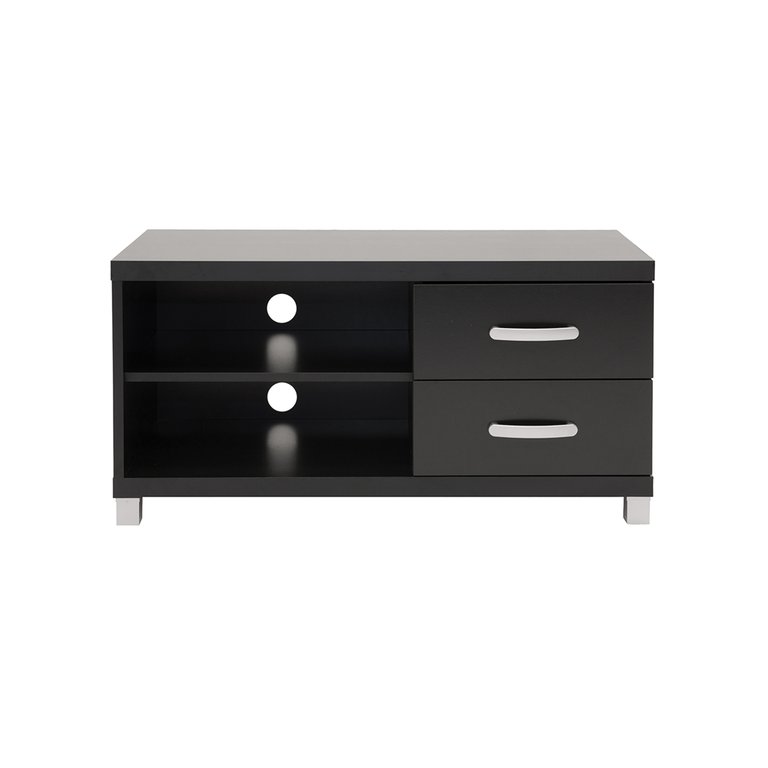 Modern TV Stand With Storage For TVs Up To 40" - Two Drawers & Two Shelves