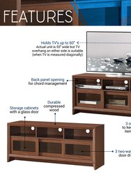 Modern TV Stand With Storage For TVs Up To 60" - Hickory