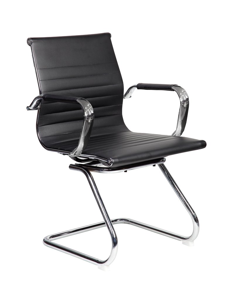 Modern Visitor Office Chair - Black