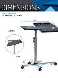 Rolling Adjustable Laptop Cart