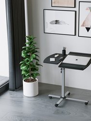 Rolling Adjustable Laptop Cart - Graphite