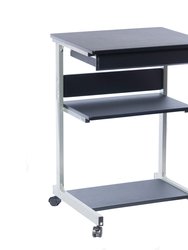 Rolling Laptop Cart With Storage