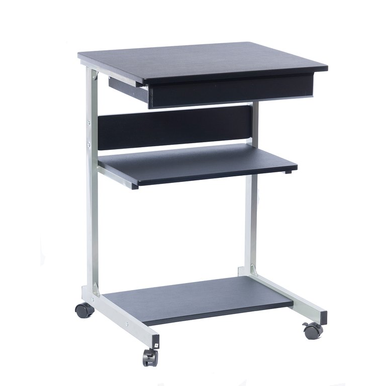 Rolling Laptop Cart With Storage