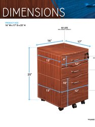 Rolling Storage And File Cabinet