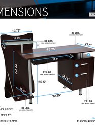 Stylish Computer Desk With Storage