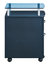 Techni Mobili Rolling File Cabinet with Glass Top, Graphite