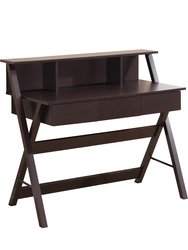 Writing Desk With Storage, Wenge