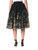 Areely Gem Garden Skirt In Black