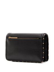 London Kahnisa-Studded Edge Leather Purse