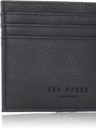 Men Cardholder Leather Wallet Evet Striped Pu Black OS - Black