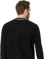 Sepal Black Crew Neck Sweater