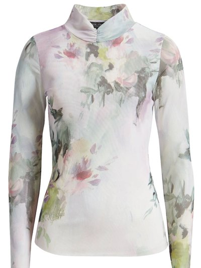 Ted Baker Women Jasmeee High Neck Printed Slim Fit Mesh Top product