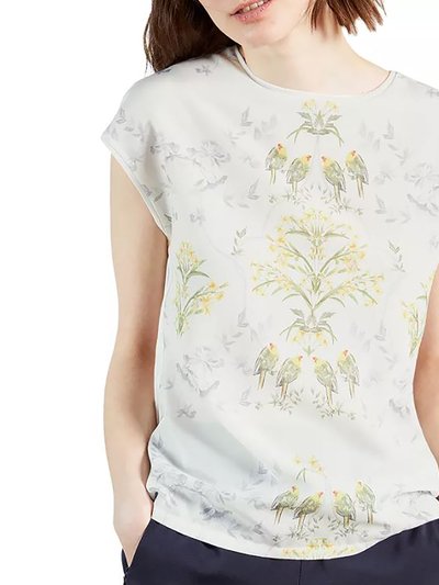 Ted Baker Women's Papyrus Printed Tee White Yellow Floral product