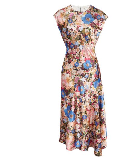 Ted Baker Women's Slanno Floral Asymmetric Hem Midi Dress product