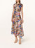 Women's Slanno Floral Asymmetric Hem Midi Dress