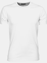 Mens Interlock Short Sleeve T-Shirt - White