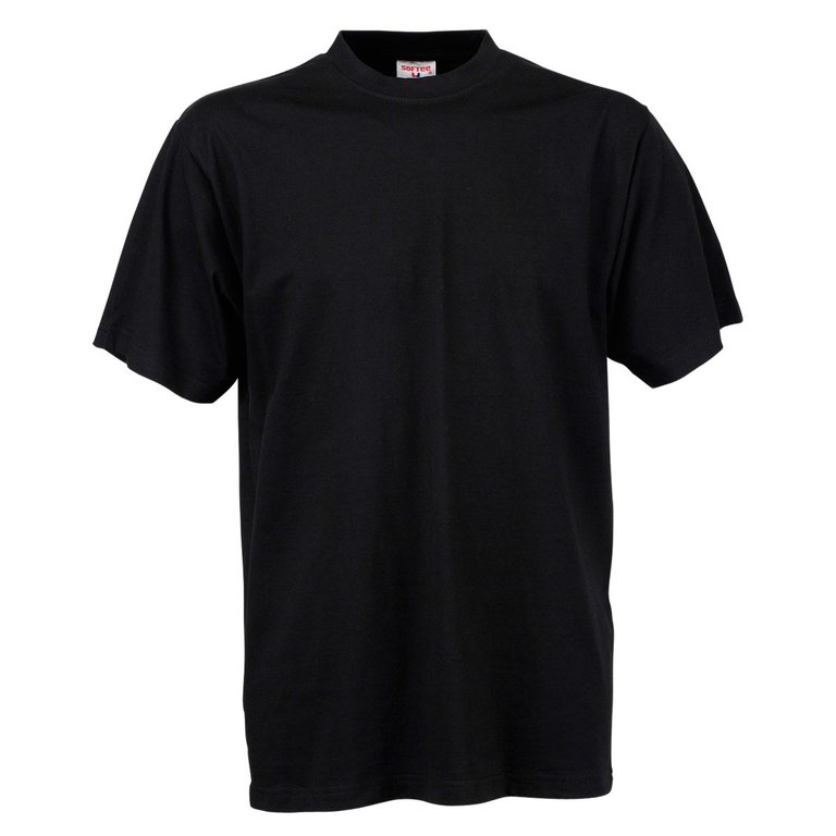 Mens Short Sleeve T-Shirt - Black - Black