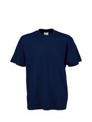 Mens Short Sleeve T-Shirt - Navy Blue - Navy Blue