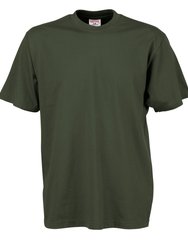 Mens Short Sleeve T-Shirt - Olive Green - Olive Green