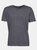 Mens Urban Short Sleeve Melange T-Shirt - Black Melange - Black Melange