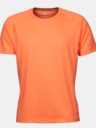 Tee Jays Mens Cool Dry Short Sleeve T-Shirt (Navy Melange) - Navy Melange