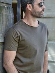 Tee Jays Mens Cool Dry Short Sleeve T-Shirt (Olive Melange)