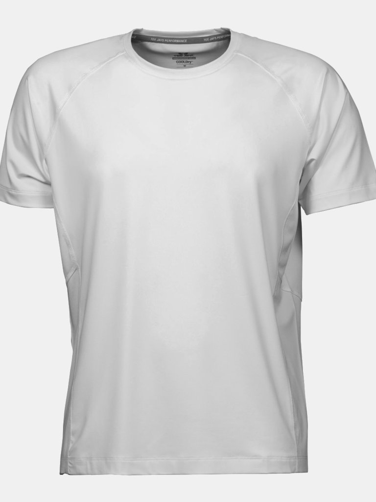 Tee Jays Mens Cool Dry Short Sleeve T-Shirt (White) - White