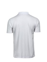Tee Jays Mens Power Polo Shirt (White)