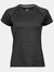 Tee Jays Womens/Ladies Cool Dry Short Sleeve T-Shirt (Black Melange) - Black Melange