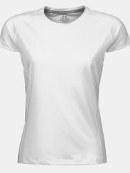 Tee Jays Womens/Ladies Cool Dry Short Sleeve T-Shirt (White) - White