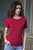 Tee Jays Womens/Ladies Interlock Short Sleeve T-Shirt (Dark Gray)