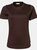 Tee Jays Womens/Ladies Interlock Short Sleeve T-Shirt - Chocolate