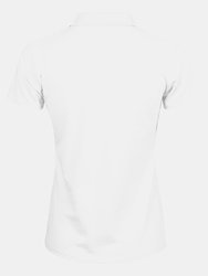 Tee Jays Womens/Ladies Luxury Stretch Short Sleeve Polo Shirt (White)
