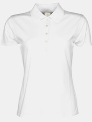 Tee Jays Womens/Ladies Luxury Stretch Short Sleeve Polo Shirt (White) - White