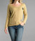 Lightweight V Neckline Sweater With Stars In Mustard - Mustard
