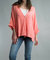 One Button Oversized Jacket - Bright Coral