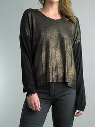 Sparkle And Shine Long Sleeve Sweater - Black