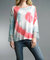 Tie Dye And Lace Hi Low Sweater - Multi