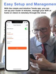 Tenda AC23 AC2100 Smart WiFi Router - Dual Band Gigabit Wireless (up to 2033 Mbps) Compatible with Alexa